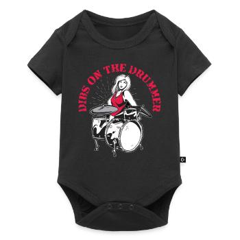 Dibs On The Drummer - Baby Premium short-sleeve bodysuit - black - Front