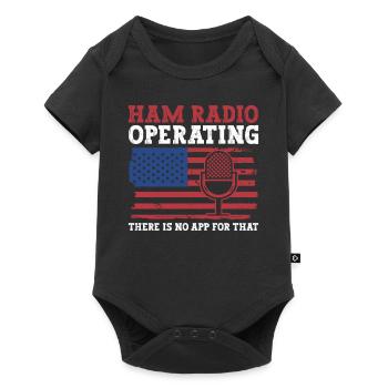 Amateurfunk-betriebsdesign Für Patriotischen - Body à manches courtes Premium Bébé - noir - Devant