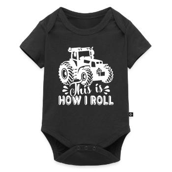 Farmer Farmer This Is How I Roll - Baby Premium short-sleeve bodysuit - black - Front