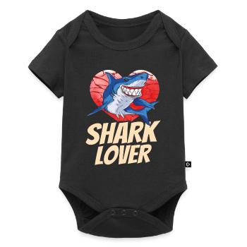 Shark Lover Shark Tooth Shark Shark Shark Diving - Baby Premium short-sleeve bodysuit - black - Front