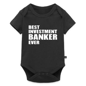 Meilleur banquier d’investissement de tous les temps - Marque d’actions d’investisseurs - Body à manches courtes Premium Bébé - noir - Devant
