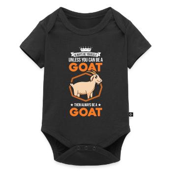 Chèvres Cadeau Chèvre Hôte Chèvre - Body à manches courtes Premium Bébé - noir - Devant