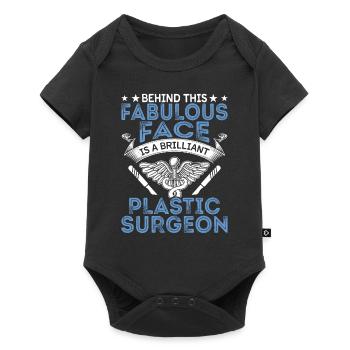 Brilliant Plastic Surgeon Surgical - Baby Premium short-sleeve bodysuit - black - Front