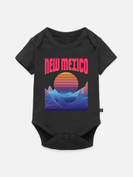 New Mexico - Baby Premium Kurzarmbody - Schwarz