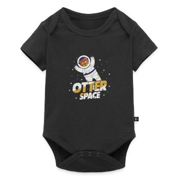 Otter - Baby Premium Kurzarmbody - Schwarz - Vorne