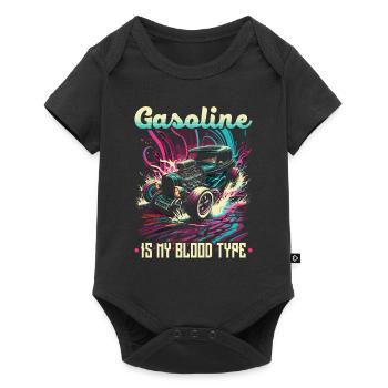 Hot Rod Gasoline Is My Blood Type, Muscle Car Rat - Baby Premium short-sleeve bodysuit - black - Front