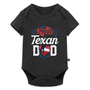 Fier père texan Texan Pride Texas - Body à manches courtes Premium Bébé - noir - Devant