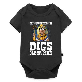 This Archaeologist Digs Older Man - Baby Premium Kurzarmbody - Schwarz - Vorne