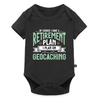 Cadeau Geocaching Geocacher Geocache - Body à manches courtes Premium Bébé - noir - Devant