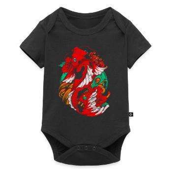 Carpe Koï - Body à manches courtes Premium Bébé - noir - Devant