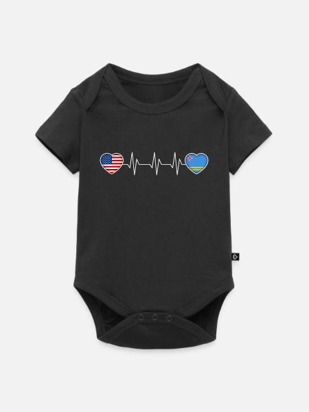 Aruba - Baby Premium Kurzarmbody - Schwarz