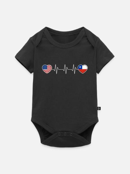 Chile - Baby Premium Kurzarmbody - Schwarz