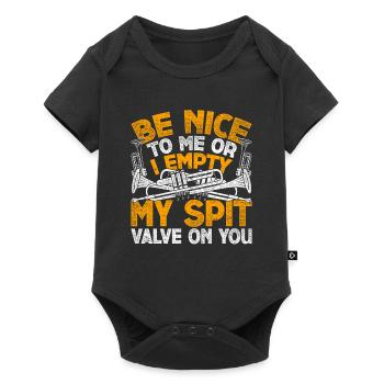Trompeter Trompetenspieler - Baby Premium Kurzarmbody - Schwarz - Vorne