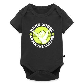 Surf, kitesurf, wakeboard, beach surfers - Body à manches courtes Premium Bébé - noir - Devant