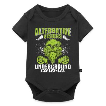 Underground Film, Independent Cinema, Horror - Baby Premium Kurzarmbody - Schwarz - Vorne
