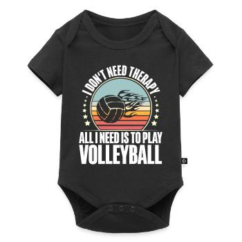 Volley-ball - Body à manches courtes Premium Bébé - noir - Devant