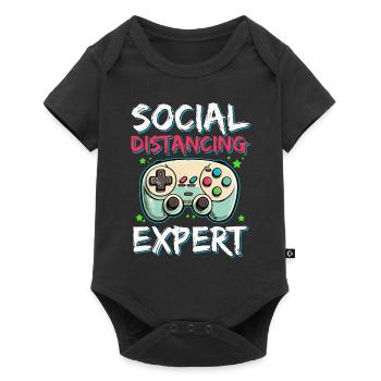 Gaming Gamer Nerd Video Games - Baby Premium Kurzarmbody - Schwarz - Vorne