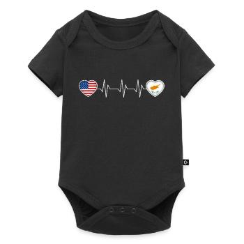 Cyprus - Baby Premium short-sleeve bodysuit - black - Front