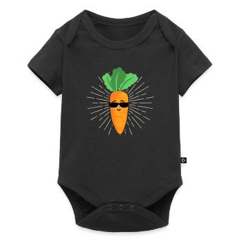 Carrot Halloween Vegetable Lover Carrots Funny - Baby Premium short-sleeve bodysuit - black - Front