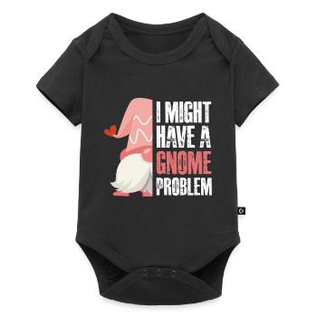 J’ai peut-être un problème de gnome - Body à manches courtes Premium Bébé - noir - Devant