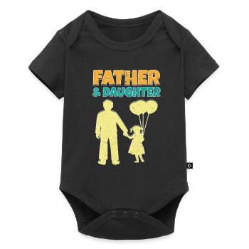 Father's Day Dad Dad Best Dad - Baby Premium short-sleeve bodysuit - black - Front