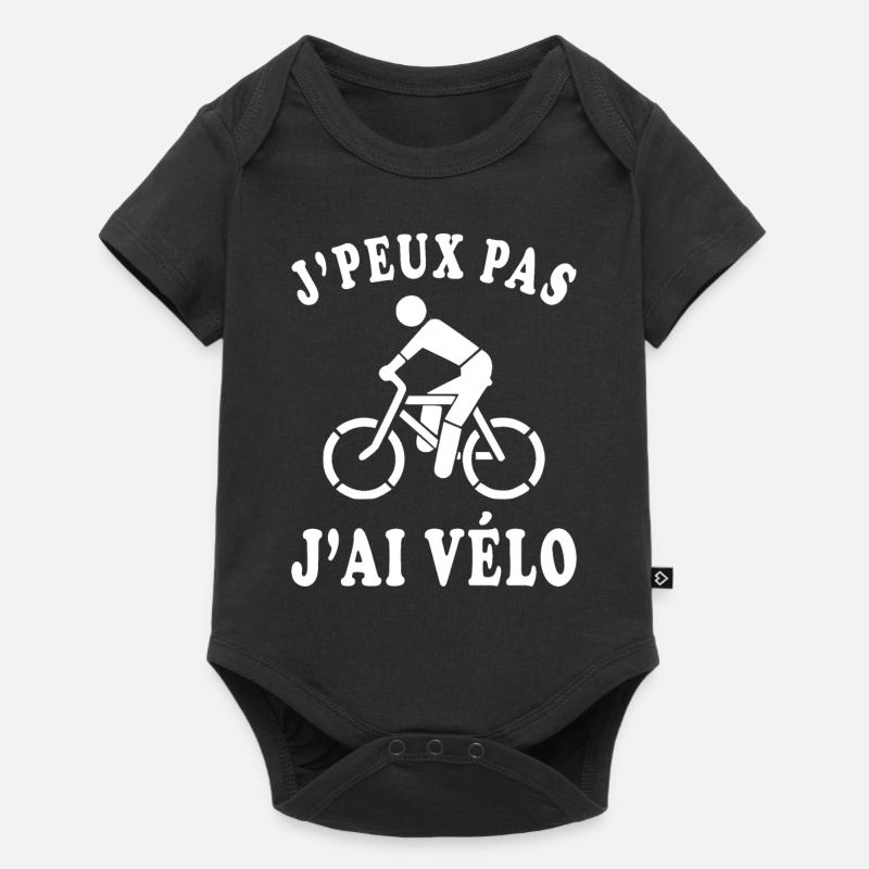 J'peux pas j'ai vélo - Body à manches courtes Premium Bébé - noir