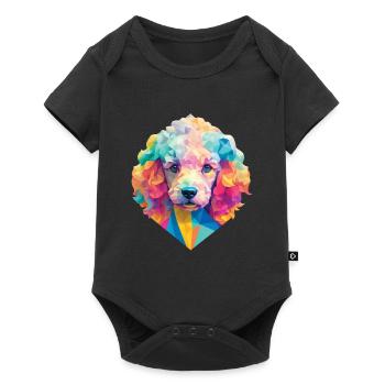 Poodle Dog Polygon Dogs Design Pet Poodle - Baby Premium short-sleeve bodysuit - black - Front