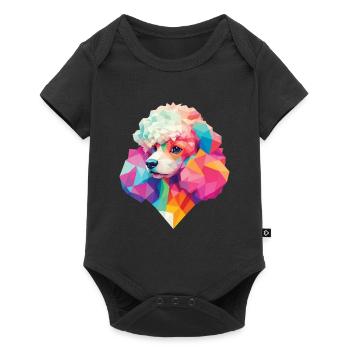 Chiens Caniche Design Chien Pet Mignon Dog Owner - Body à manches courtes Premium Bébé - noir - Devant