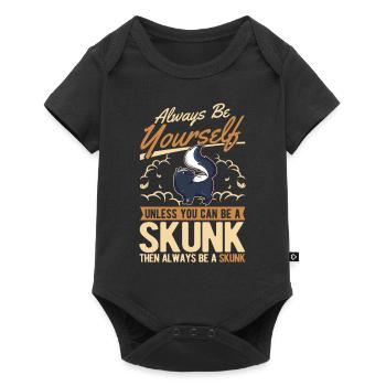 Sois toujours toi-même Skunk Stinkntier - Body à manches courtes Premium Bébé - noir - Devant