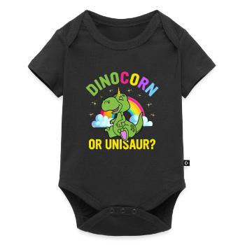 Drôle de dinosaure disant T Rex Dino - Body à manches courtes Premium Bébé - noir - Devant