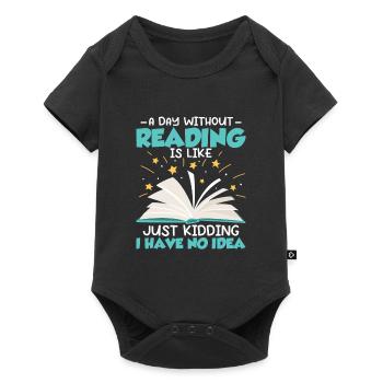 Cool Books Reading Book Lover Literacy Librarian - Baby Premium short-sleeve bodysuit - black - Front
