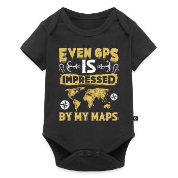 Cartographers - Baby Premium short-sleeve bodysuit - black - Front