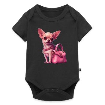 Pink Chihuahua |Handbag Puppy Bag Cute Girlie - Baby Premium short-sleeve bodysuit - black - Front