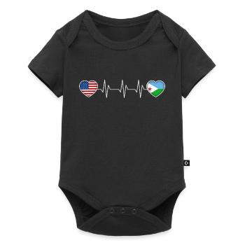 Djibouti - Baby Premium short-sleeve bodysuit - black - Front
