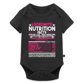 Locksmith Locksmith Nutrition Facts - Baby Premium short-sleeve bodysuit - black - Front
