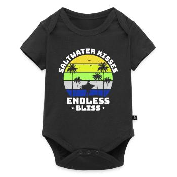 Surf, kitesurf, wakeboard, beach surfers - Body à manches courtes Premium Bébé - noir - Devant