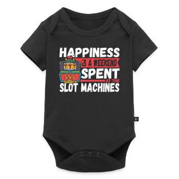 Happiness Is A Weekend Spent At The Slot Machines - Baby Premium short-sleeve bodysuit - black - Front