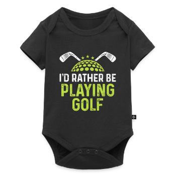 Je préfère jouer au golf - Body à manches courtes Premium Bébé - noir - Devant