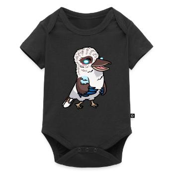Laughing Hans Vogel Jäger reads Laughing Kawaii - Baby Premium short-sleeve bodysuit - black - Front
