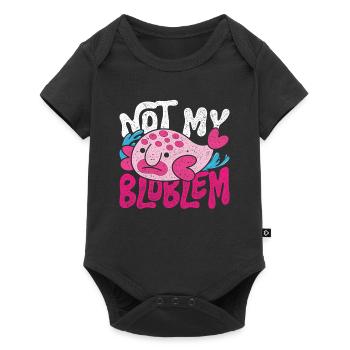 Blobfisch pas mon Bloblem - Body à manches courtes Premium Bébé - noir - Devant