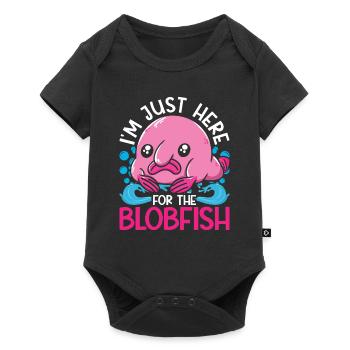 Blobfisch I'm Just Here For The Blobfish - Baby Premium short-sleeve bodysuit - black - Front