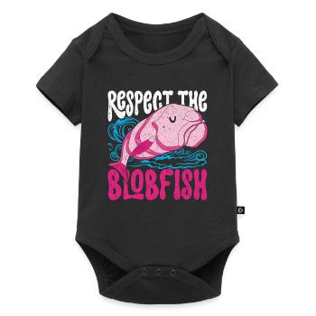 Blobfisch respecte le poisson blobon - Body à manches courtes Premium Bébé - noir - Devant