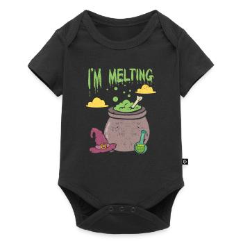 I Melt Funny Halloween Witch Green Pool Doctrine - Baby Premium short-sleeve bodysuit - black - Front