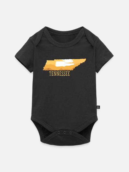 Tennessee - Baby Premium Kurzarmbody - Schwarz