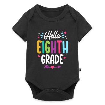 Hello Eighth Grade Back To School Teacher Student - Baby Premium short-sleeve bodysuit - black - Front