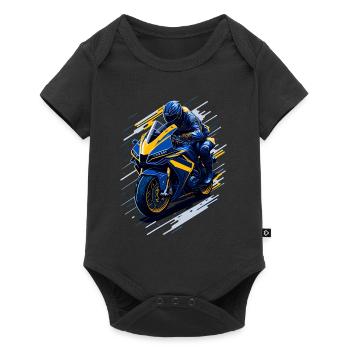 Sport motorcycle - Baby Premium short-sleeve bodysuit - black - Front
