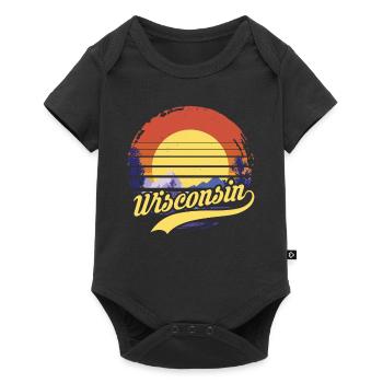 Wisconsin - Body à manches courtes Premium Bébé - noir - Devant