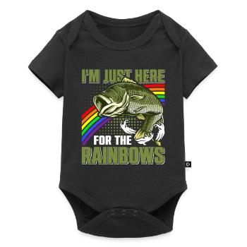 Funny Fishing Men Women - Baby Premium short-sleeve bodysuit - black - Front