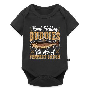 Funny Fishing Men Women - Baby Premium short-sleeve bodysuit - black - Front