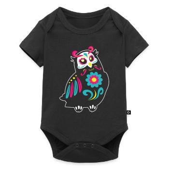 Dia de Los Muertos Owl Owls Mexico - Baby Premium short-sleeve bodysuit - black - Front